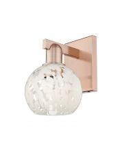 Innovations Lighting 716-1W-AC-G1216-6WM - White Mouchette - 1 Light - 6 inch - Antique Copper - Sconce