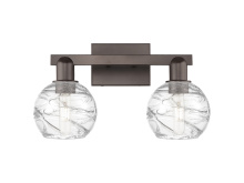 Innovations Lighting 716-2W-OB-G1213-6CL - Athens Deco Swirl - 2 Light - 16 inch - Oil Rubbed Bronze - Bath Vanity Light