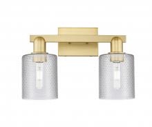 Innovations Lighting 716-2W-SG-G112 - Cobbleskill - 2 Light - 16 inch - Satin Gold - Bath Vanity Light