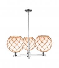 Innovations Lighting 716-3CR-PC-G121-10RB - Farmhouse Rope - 3 Light - 32 inch - Polished Chrome - Stem hung - Pendant