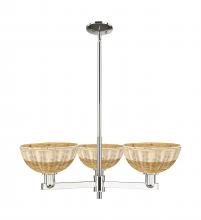 Innovations Lighting 716-3CR-PN-NBD2-9-NAT - Bristol Natural II - 3 Light - 31 inch - Polished Nickel - Stem hung - Pendant