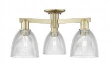Innovations Lighting 716-3F-AB-G382 - Castile - 3 Light - 24 inch - Antique Brass - Semi-Flush Mount