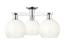 Innovations Lighting 716-3F-PC-G483-8OP - Brookhaven Globe - 3 Light - 6 inch - Polished Chrome - Semi-Flush Mount