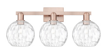 Innovations Lighting 716-3W-AC-G1215-8 - Athens Water Glass - 3 Light - 27 inch - Antique Copper - Bath Vanity Light