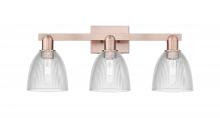 Innovations Lighting 716-3W-AC-G382 - Castile - 3 Light - 25 inch - Antique Copper - Bath Vanity Light