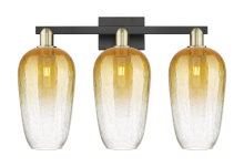 Innovations Lighting 716-3W-BAB-G484-7AM - Brookhaven Flute - 3 Light - 26 inch - Black Antique Brass - Bath Vanity Light