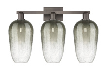 Innovations Lighting 716-3W-OB-G484-7SL - Brookhaven Flute - 3 Light - 26 inch - Oil Rubbed Bronze - Bath Vanity Light