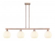 Innovations Lighting 716-4I-AC-G1217-8WV - White Venetian - 4 Light - 48 inch - Antique Copper - Stem Hung - Island Light