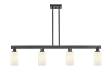 Innovations Lighting 716-4I-BK-G801 - Clymer - 4 Light - 47 inch - Matte Black - Stem hung - Island Light
