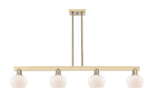 Innovations Lighting 716-4I-CB-G91 - Fenton - 4 Light - 49 inch - Champagne Bronze - Stem hung - Island Light