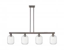 Innovations Lighting 716-4I-OB-G460-7CL - Preston Cylinder - 4 Light - 48 inch - Oil Rubbed Bronze - Stem hung - Island Light