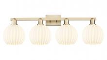 Innovations Lighting 716-4W-CB-G1217-8WV - White Venetian - 4 Light - 35 inch - Champagne Bronze - Bath Vanity Light