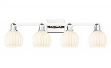 Innovations Lighting 716-4W-PN-G1217-6WV - White Venetian - 4 Light - 33 inch - Polished Nickel - Bath Vanity Light