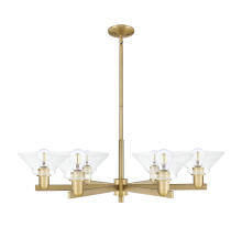 Innovations Lighting 716-6CR-BB-G132 - Orwell - 6 Light - 38 inch - Brushed Brass - Stem hung - Chandelier