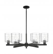 Innovations Lighting 716-6CR-BK-G1113 - Cobbleskill - 6 Light - 35 inch - Matte Black - Stem hung - Chandelier