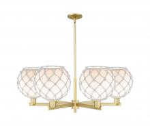 Innovations Lighting 716-6CR-SG-G121-10RW - Farmhouse Rope - 6 Light - 40 inch - Satin Gold - Stem hung - Chandelier