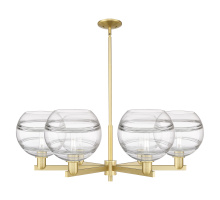 Innovations Lighting 716-6CR-SG-G556-10CL - Rochester - 6 Light - 40 inch - Satin Gold - Stem hung - Chandelier