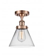 Innovations Lighting 916-1C-AC-G42 - Cone - 1 Light - 8 inch - Antique Copper - Semi-Flush Mount