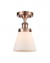 Innovations Lighting 916-1C-AC-G61 - Cone - 1 Light - 6 inch - Antique Copper - Semi-Flush Mount