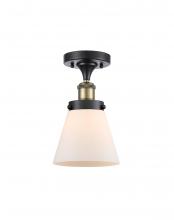 Innovations Lighting 916-1C-BAB-G61 - Cone - 1 Light - 6 inch - Black Antique Brass - Semi-Flush Mount