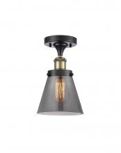 Innovations Lighting 916-1C-BAB-G63 - Cone - 1 Light - 6 inch - Black Antique Brass - Semi-Flush Mount