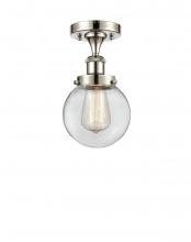 Innovations Lighting 916-1C-PN-G202-6 - Beacon - 1 Light - 6 inch - Polished Nickel - Semi-Flush Mount