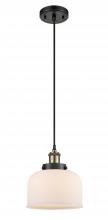 Innovations Lighting 916-1P-BAB-G71 - Bell - 1 Light - 8 inch - Black Antique Brass - Cord hung - Mini Pendant