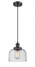 Innovations Lighting 916-1P-BK-G74 - Bell - 1 Light - 8 inch - Matte Black - Cord hung - Mini Pendant