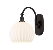 Innovations Lighting 918-1W-OB-G1217-10WV - White Venetian - 1 Light - 10 inch - Oil Rubbed Bronze - Sconce