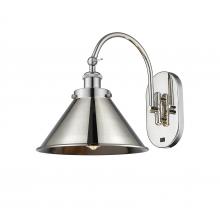 Innovations Lighting 918-1W-PN-M10-PN - Briarcliff - 1 Light - 10 inch - Polished Nickel - Sconce