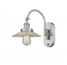 Innovations Lighting 918-1W-SN-G2 - Halophane - 1 Light - 9 inch - Brushed Satin Nickel - Sconce