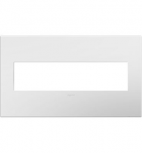 Legrand Canada AWP4GWHW4 - Gloss White-on-White, 4-Gang Wall Plate