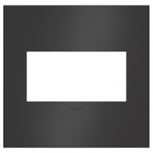 Legrand Canada AWC2GSBL4 - Satin Black, 2-Gang  Wall Plate