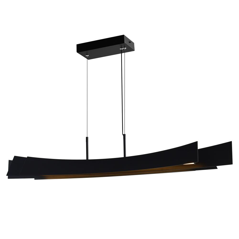 Candora Integrated LED Black Chandelier