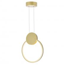 CWI Lighting 1297P10-1-602 - Pulley 10 in LED Satin Gold Mini Pendant