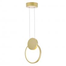 CWI Lighting 1297P8-1-602 - Pulley 8 in LED Satin Gold Mini Pendant