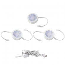 WAC Canada HR-AC73-CS-WT - Puck Light Kit- 2 Double Wire Lights, 1 Single Wire Lights, and Cord