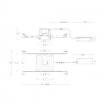 WAC Canada R3BRDN-FWD-BK - Ocular 3.0 Dim-to-Warm Round Downlight Trim and Remodel Housing with New Construction Frame-In Kit