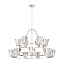 Eurofase 38869-013 - RICCA,15LT CHANDELIER,CHR