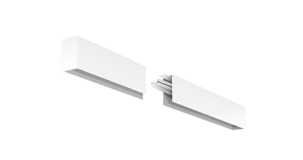 4' LED Linear Surface Mount Extension Kit, 2" Wide, 3500K, White