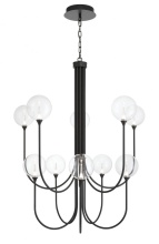 Eurofase 48926-010 - Iissa-Chandelier-10Lt-40In-BK-CL