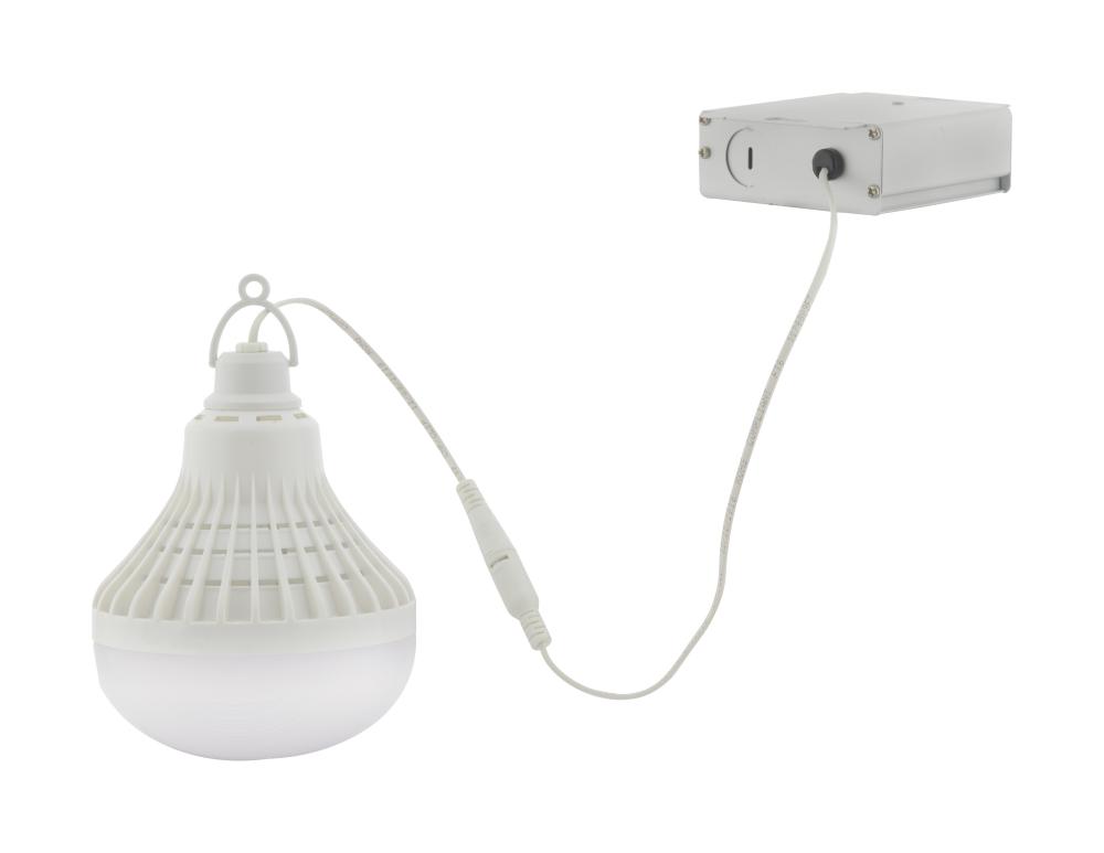 Temporary work light; LED; For use with remote drivers; Low voltage 10W/12W/24W; 3000K; 12 Volts