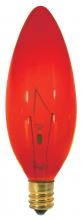 Satco Products Inc. S3219 - 25W CAND TORP RUBY RED