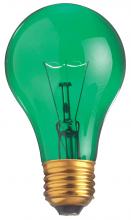 Satco Products Inc. S6081 - 25W A19 TRANS. GREEN 130V