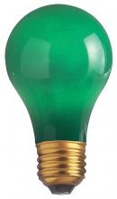 Satco Products Inc. S6091 - 25W A19 CERAMIC GREEN 130V.