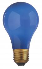 Satco Products Inc. S6092 - 25W A19 CERAMIC BLUE 130V