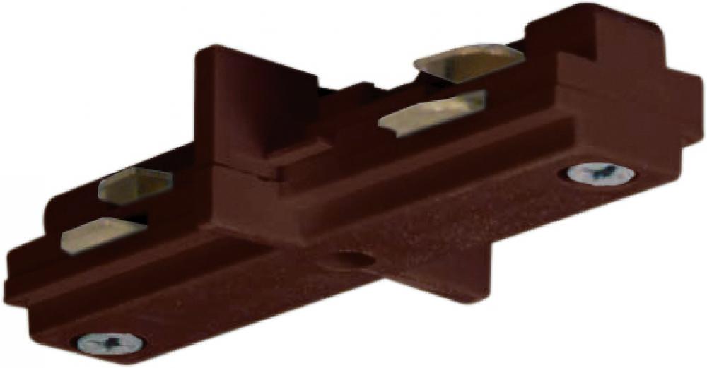 Mini Straight Connector - Brown Finish