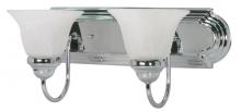 Nuvo 60/316 - Ballerina - 2 Light 18" Vanity with Alabaster Glass - Polished Chrome Finish