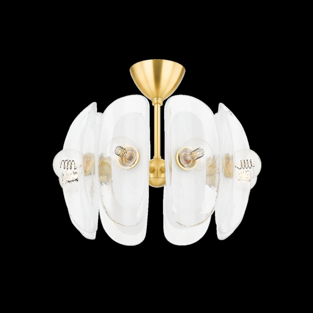 8 LIGHT SEMI FLUSH