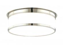 Hudson Valley 715-PN - 3 LIGHT FLUSH MOUNT